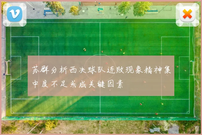 苏群分析西决球队连败现象精神集中度不足或成关键因素